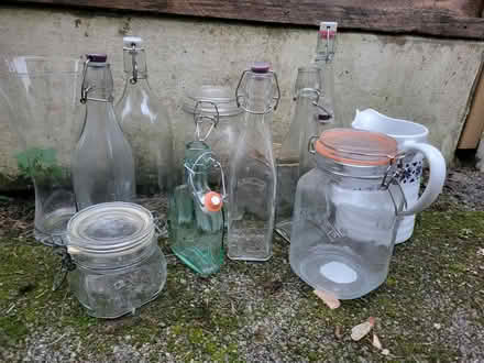 Photo of free Kilner jars and bottles (SK17 9H, Heath Grove, Buxton) #1