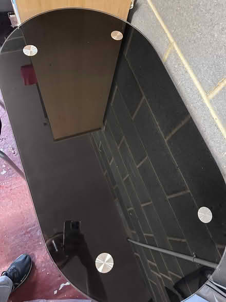 Photo of free 2 seater glass table with chairs (Drighlington (nr morley) BD11) #4