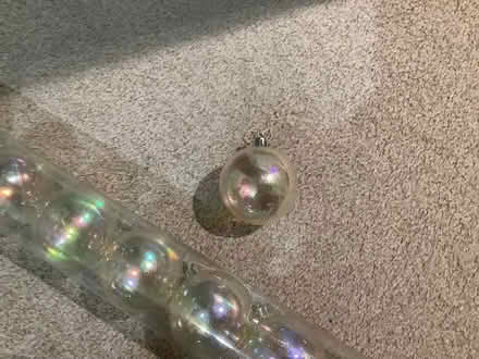 Photo of free 16 Clear Christmas Tree Baubles (Grange Estate, Letchworth SG6) #3