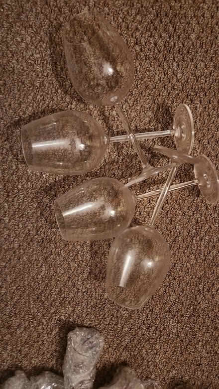 Photo of free Plastic wine glasses (Haledon, NJ) #1