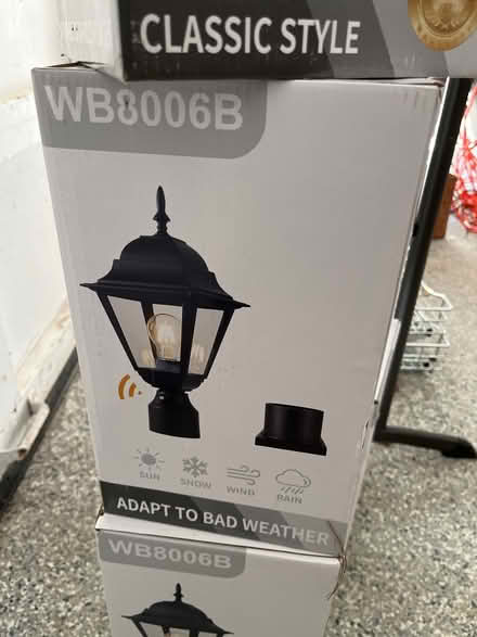 Photo of free Four Outdoor post lights (Wayland (near Claypit Hill)) #2