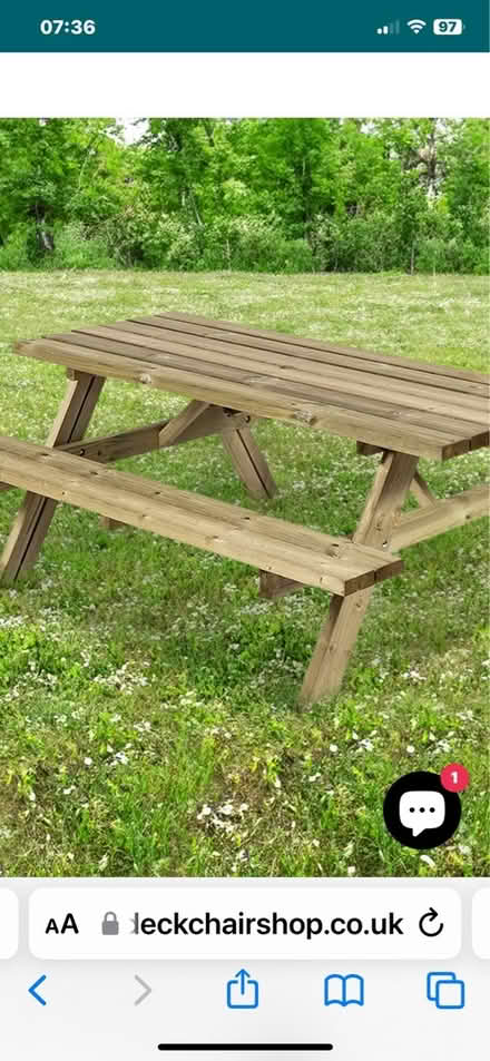 Photo of pub bench/ table (B14 Kings norton) #1