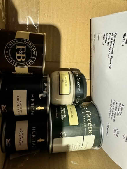 Photo of free Sample pots of paint (Forest Hill) #1