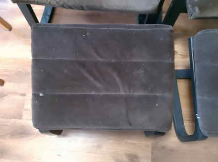 Photo of free Pair IKEA lounge chairs and stools (SS9 West Leigh-on-Sea) #2