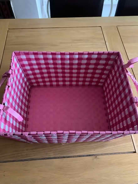 Photo of free Pink storage basket (London N21) #1