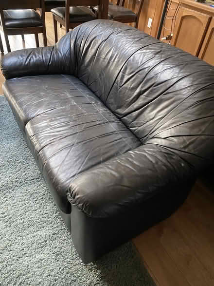 Photo of free leather love seat (city centre) #1