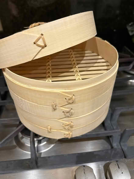 Photo of free Bamboo 3-tier steamer - unused (Battersea SW11) #2