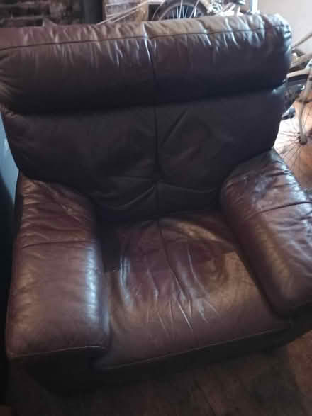 Photo of free Leather arm chair (CH44) #1