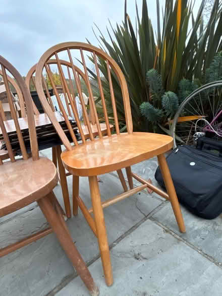 Photo of free Four wooden chairs (Streatham Common) #2
