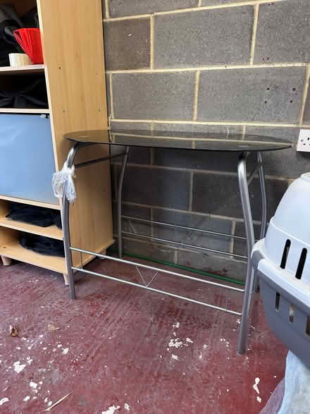 Photo of free 2 seater glass table with chairs (Drighlington (nr morley) BD11) #3