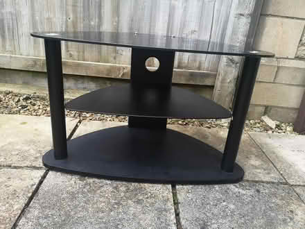 Photo of free Black Glass Corner TV Unit (Calne, Wiltshire) #2