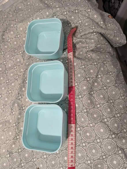 Photo of free 3 x turquoise plastic boxes (OX1 Grandpont) #2