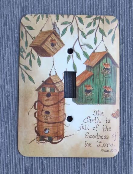 Photo of free Metal Birdhouses Wall Switch Plate (West Townsend) #1