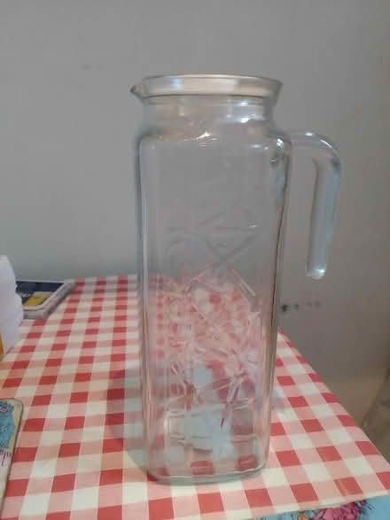 Photo of free Glass jug with lid (Harton, NE34) #1