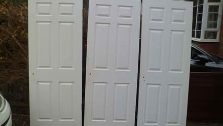 Photo of free 3 Internal wood 6 panel doors (Upton CH2) #1