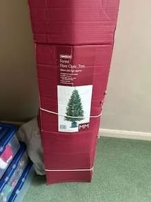 Photo of free 5ft fibre optic Christmas Tree and decorations (Lydiard Millicent SN5) #1