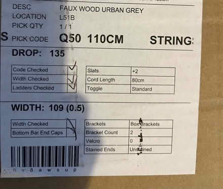 Photo of free New faux wood blinds (Lower Earley) #2