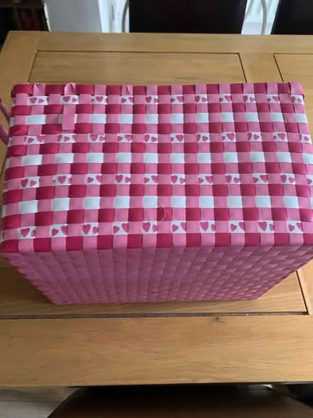 Photo of free Pink storage basket (London N21) #2