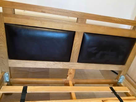 Photo of free Solid Walnut bed frame and mattress (Burbage, Le10 2dq) #3