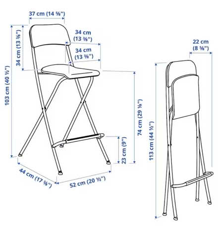 Photo of free Bar stool with backrest x2 (South Kensington station. SW3) #4