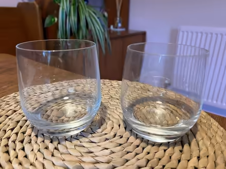 Photo of free 2 x small, round glass tumblers (Tottenham, N17) #1