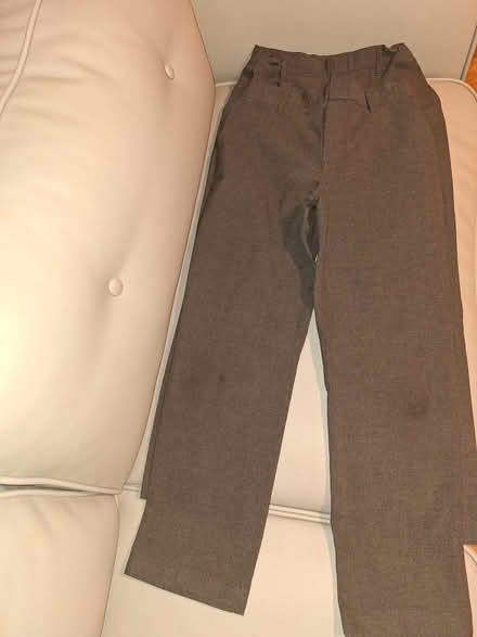 Photo of free 2 pairs of M&S grey school trousers, age 10 - 11 years (Newport Pagnell MK16) #1