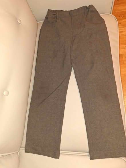 Photo of free 2 pairs of M&S grey school trousers, age 10 - 11 years (Newport Pagnell MK16) #2