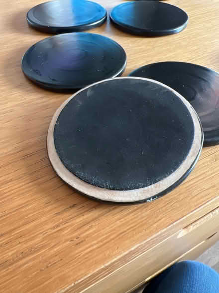 Photo of free 7 black ceramic coasters (LE17 Lutterworth) #3