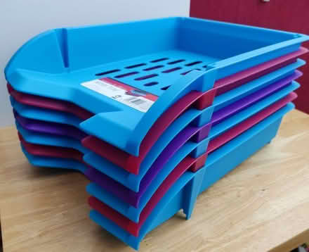 Photo of free 7 stackable letter / document trays (GU12) #1