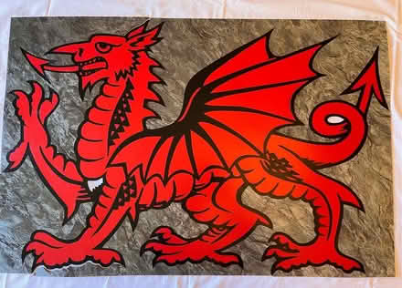 Photo of free Large Welsh Dragon Lino Tile Inlay 2' x 3' (New Malden KT3) #1