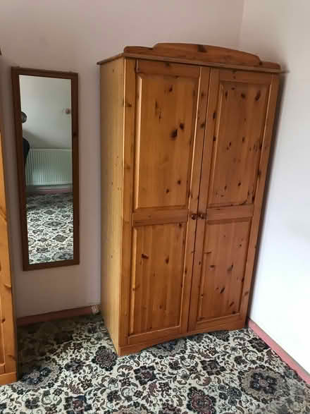 Photo of free Pine double wardrobe (CB6) #1