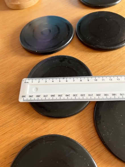 Photo of free 7 black ceramic coasters (LE17 Lutterworth) #1