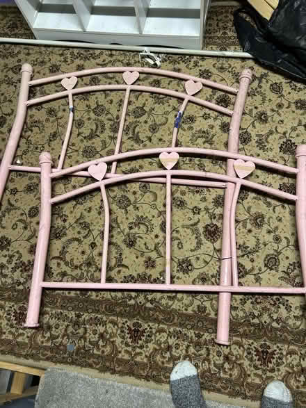 Photo of free Single bed frame-pink (Carlton NG4) #1