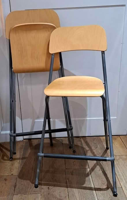 Photo of free 2 IKEA FRANKLIN foldable bar stools (Welwyn Garden City AL8) #1