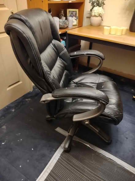 Photo of free Leather look office chair (Chaulden HP1) #2