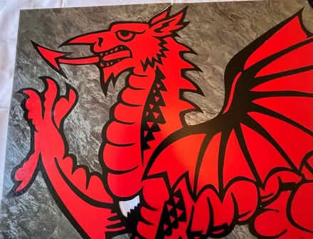 Photo of free Large Welsh Dragon Lino Tile Inlay 2' x 3' (New Malden KT3) #3