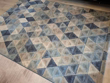 Photo of free Blue Triangle Rug (Ravenscourt Park W6) #2