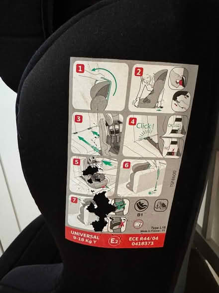 Photo of free Car seat (NW10) #2