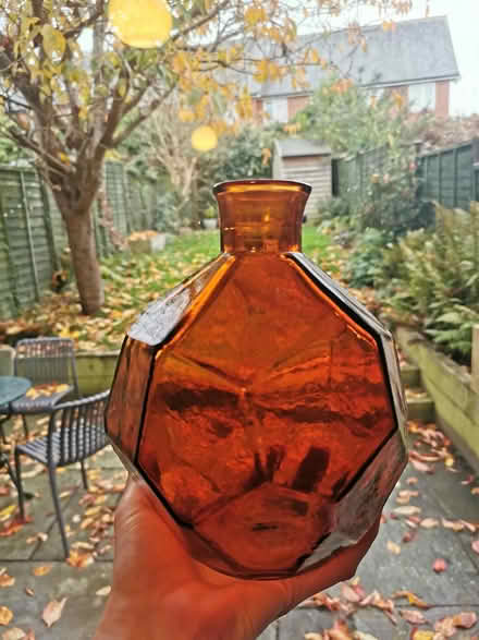 Photo of free Pretty sepia glass vase (OX4 - Iffley / Cowley) #1