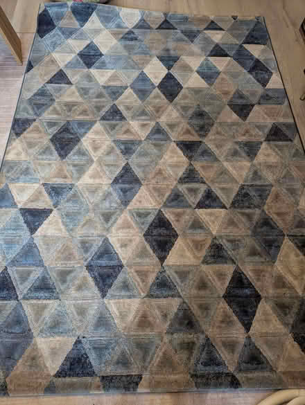 Photo of free Blue Triangle Rug (Ravenscourt Park W6) #1
