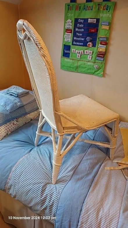 Photo of free Small Nursing Chair, Lloyd loom, and covered by hand (Theale RG7) #4