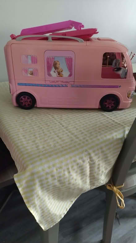 Photo of free Barbie camper van good condition but faded in the sun (Garforth LS25) #3