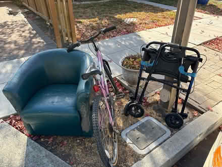 Photo of free Bike, walker, rotating arm chair (Lower emerald hills) #1