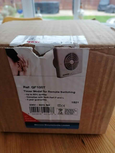 Photo of free Manrose Extractor Fan - Brand new (Royston SG8) #3