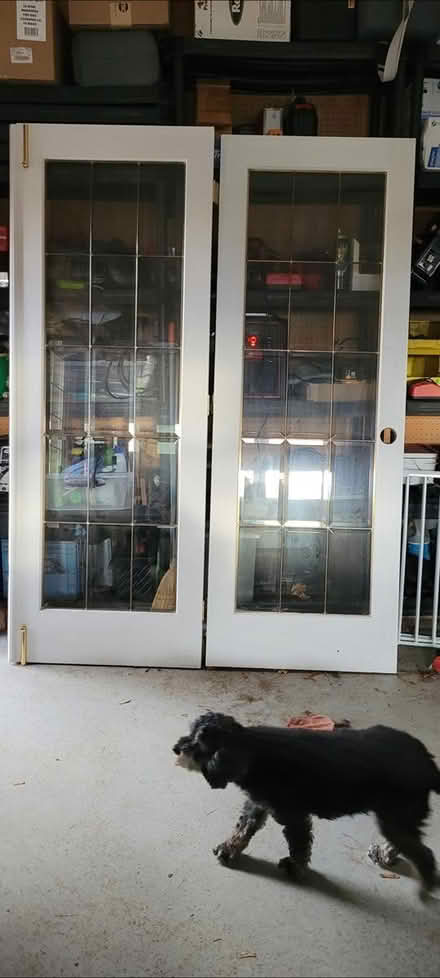 Photo of free 5 ft beveled glass French doors (Prices corners, orrilla) #1