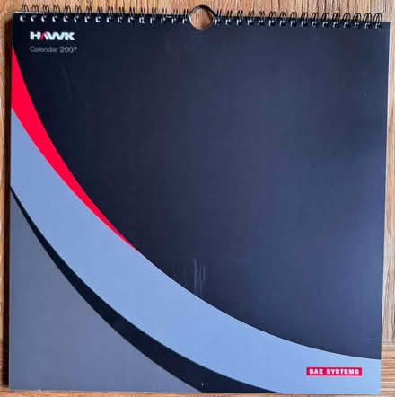Photo of free CALENDAR - BAE Systems Hawk calendar 2007 (Radbrook Green SY3) #3