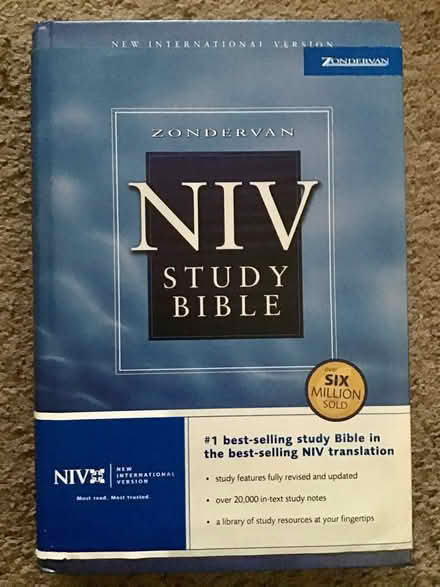 Photo of free Hardcover NIV Study Bible (Serra park area) #1