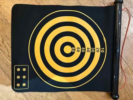 Photo of free 2-sided Magnetic roll up dartboard (Chislehurst BR7) #1