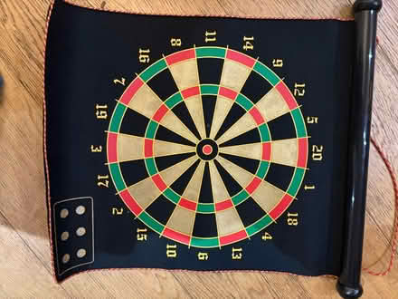 Photo of free 2-sided Magnetic roll up dartboard (Chislehurst BR7) #2