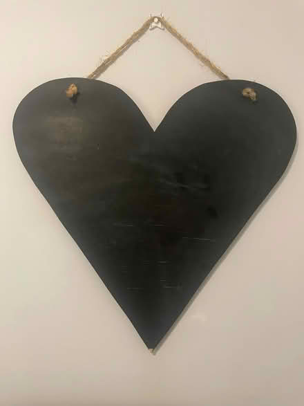 Photo of free Large heart wooden chalkboard (Upper Walthamstow) #1
